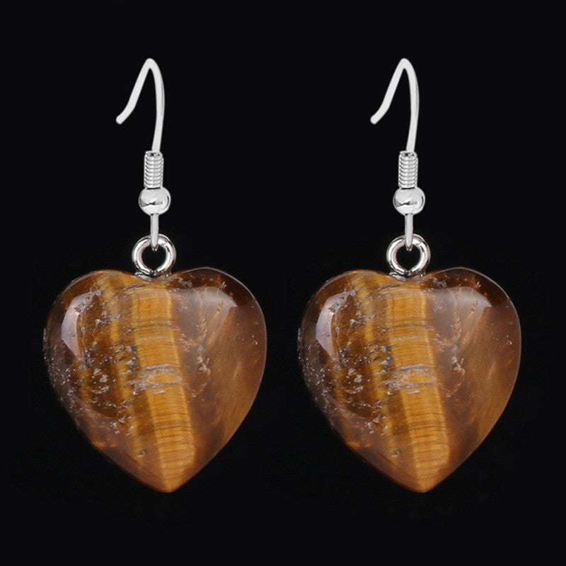 Pendientes Corazón Piedra Natural