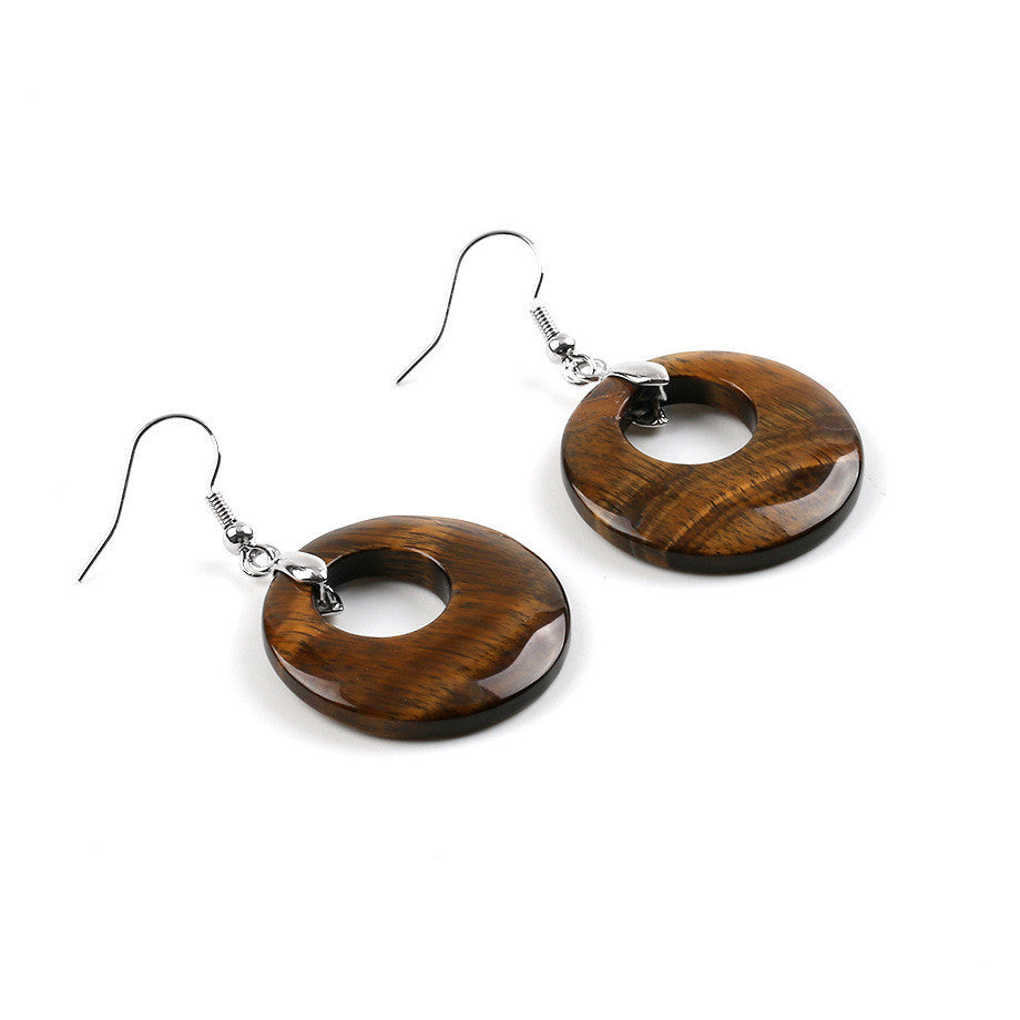 Pendientes de Piedras Naturales