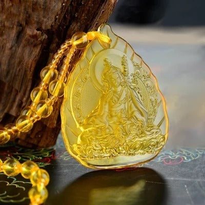 Colgante de Cristal Budista