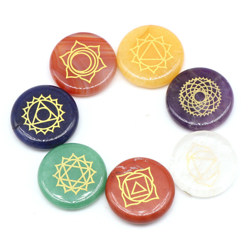 Set de Piedras Naturales de los Siete Chakras
