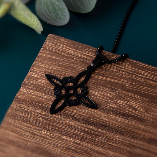 Poderoso Nudo de las Brujas Celta- Pendientes y Colgante