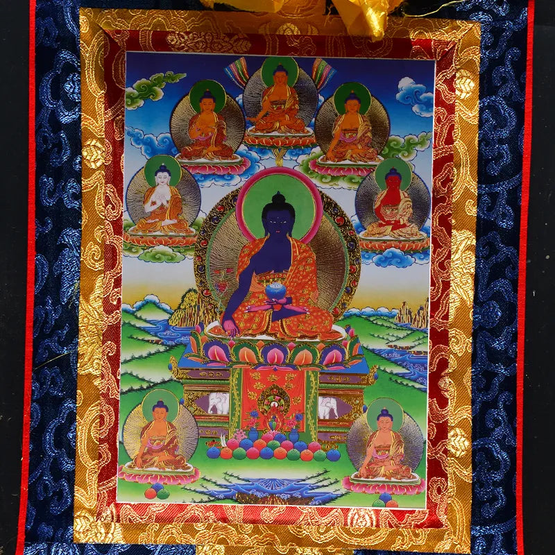 Thangka del Buda de la Medicina