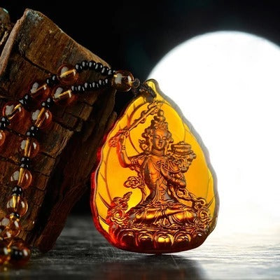 Colgante de Cristal Budista