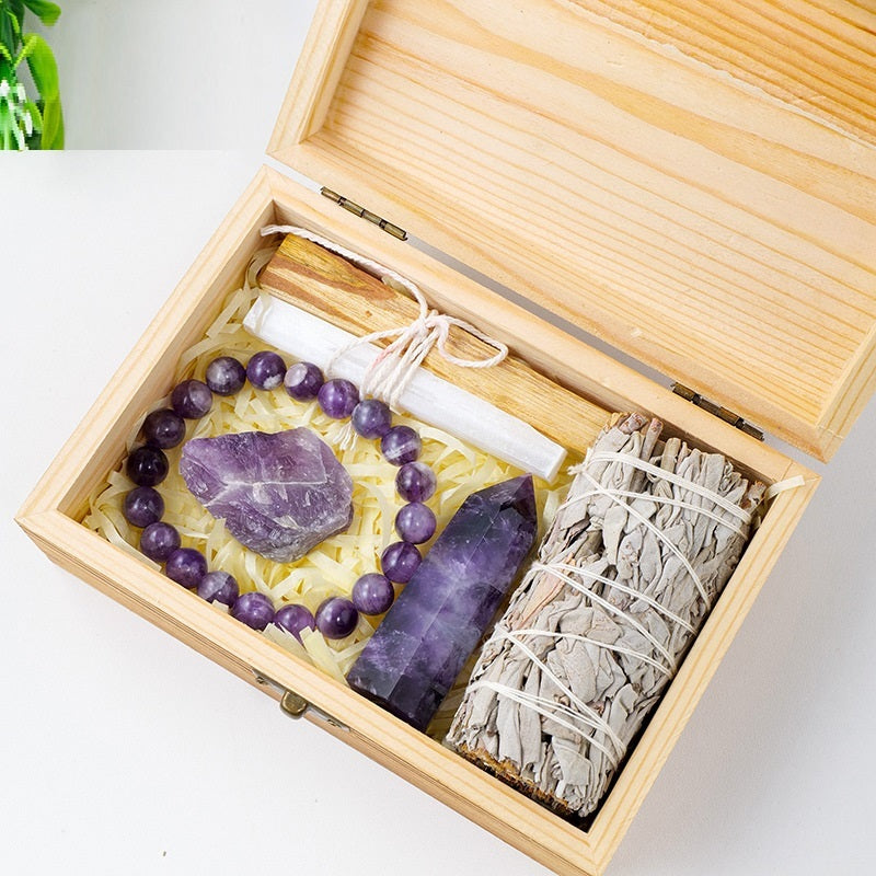 Spiritual Ritual Kit – Herbs & Healing Crystals