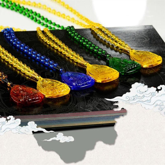 Colgante de Cristal Budista