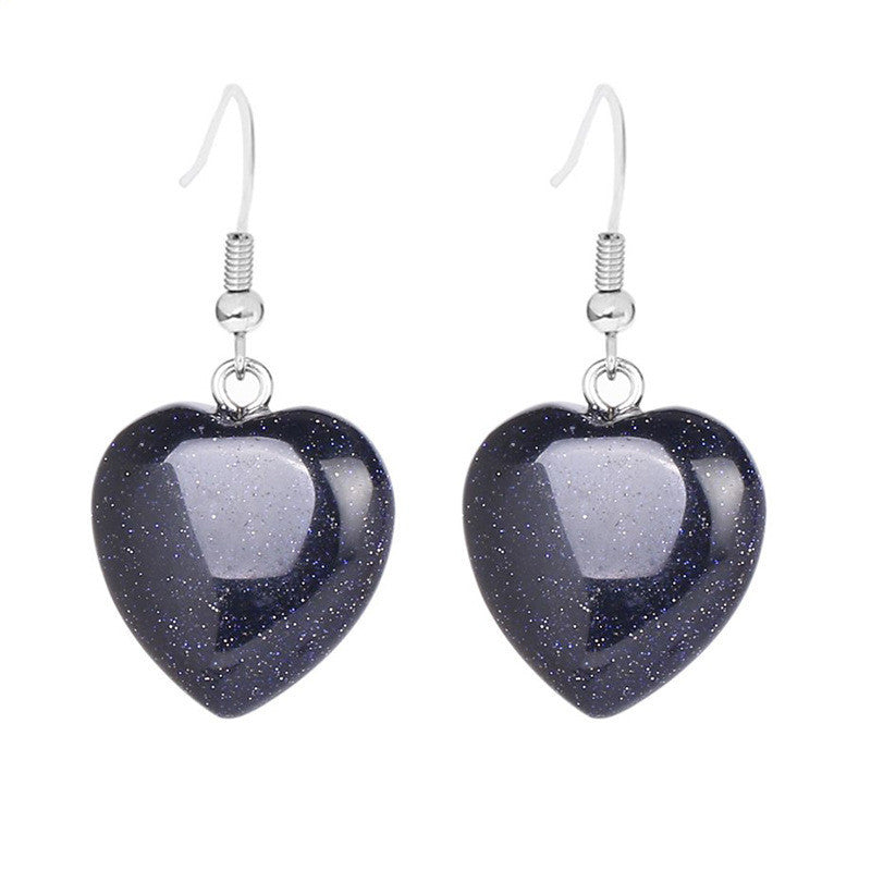 Pendientes Corazón Piedra Natural
