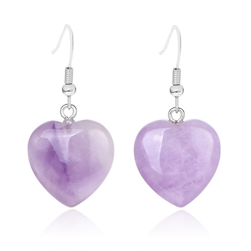 Pendientes Corazón Piedra Natural