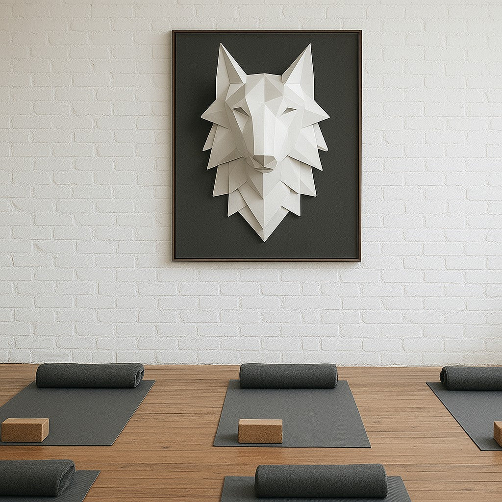 Tótem Loba – Escultura Cabeza de Lobo