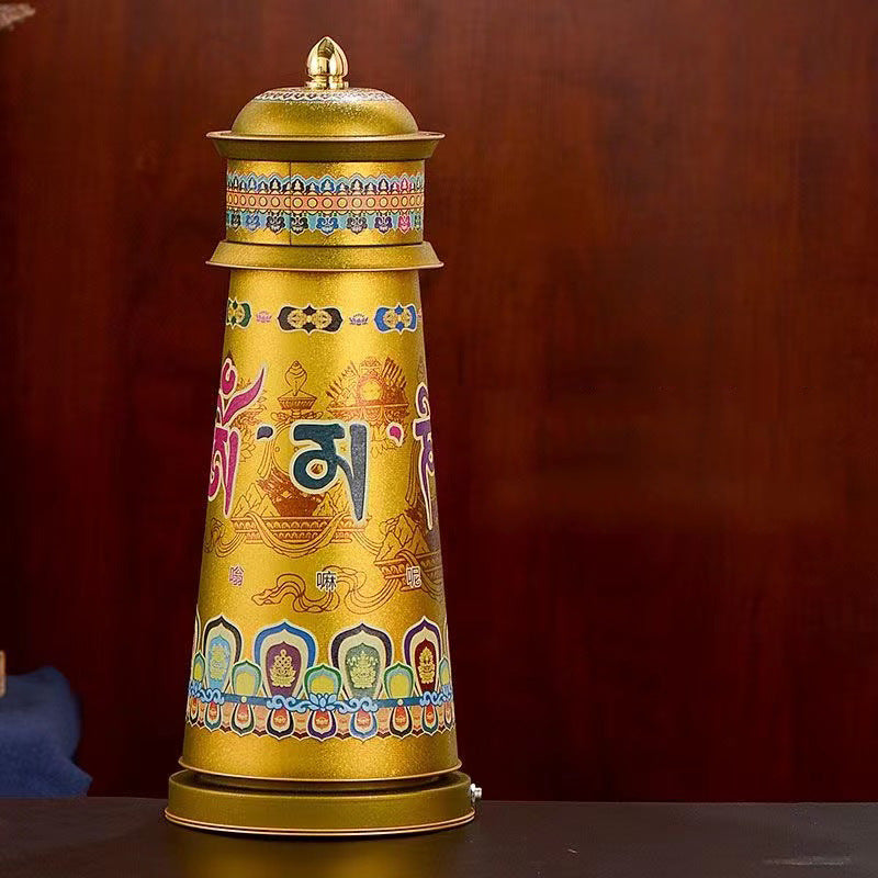 Rueda de Oración Tibetana Eléctrica