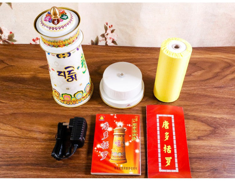 Rueda de Oración Tibetana Eléctrica