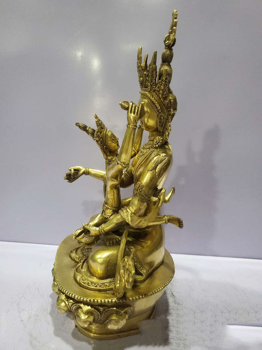 Statua de Vajrasattva con Consorte