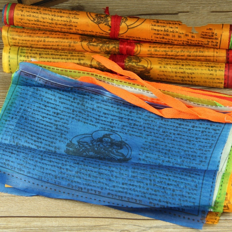 Banderas Tibetanas de Tara Verde
