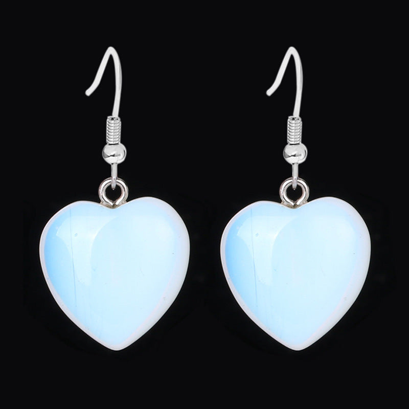 Pendientes Corazón Piedra Natural