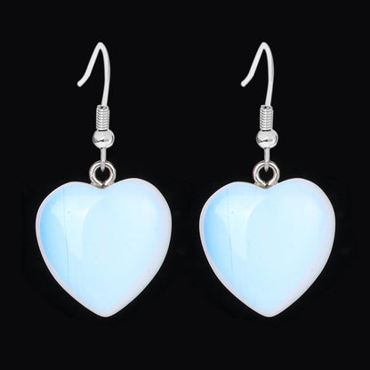 Pendientes Corazón Piedra Natural