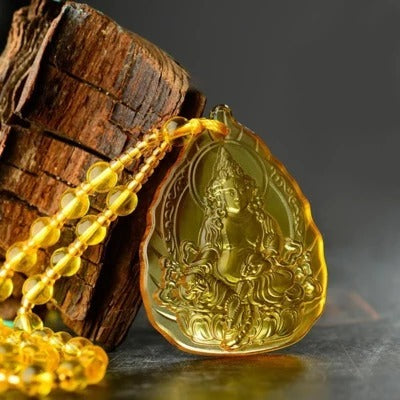 Colgante de Cristal Budista