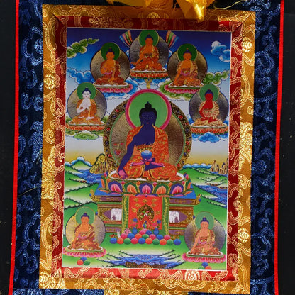 Thangka del Buda de la Medicina