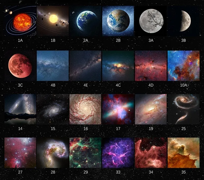 Lámpara de Luz Cósmica – Cielo Galáctico