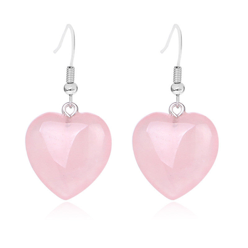 Pendientes Corazón Piedra Natural