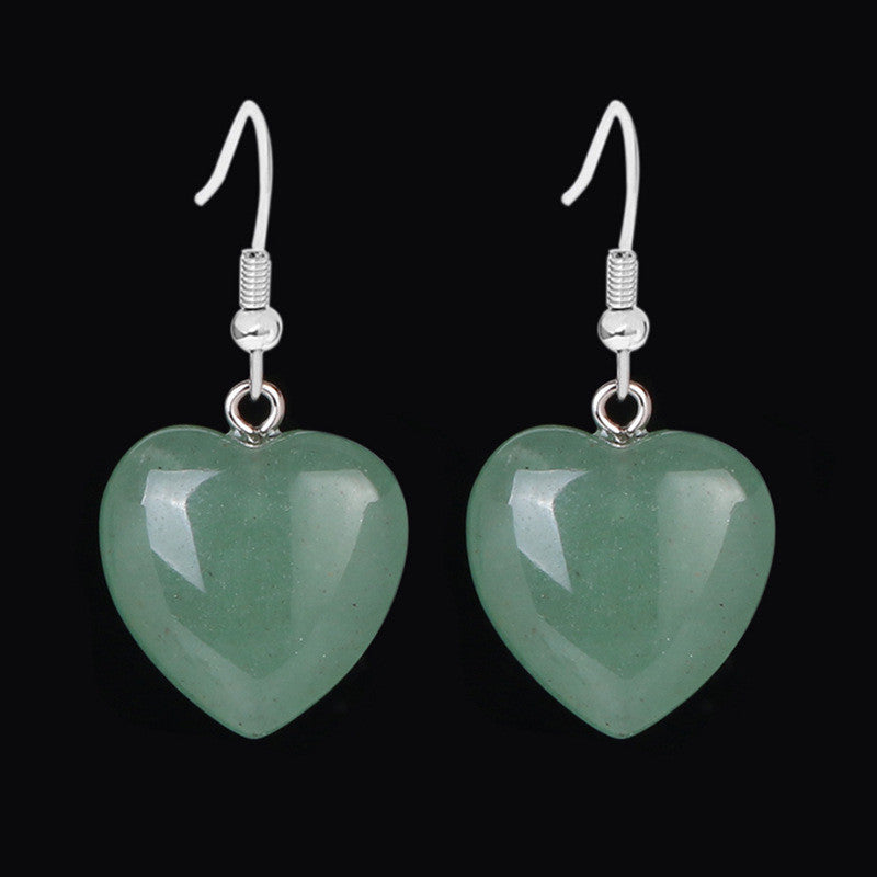 Pendientes Corazón Piedra Natural