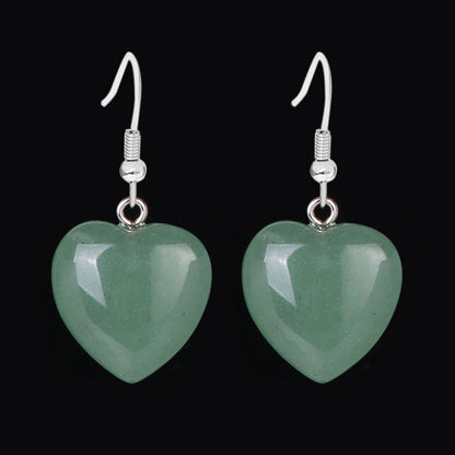 Pendientes Corazón Piedra Natural