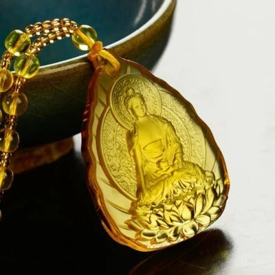 Colgante de Cristal Budista