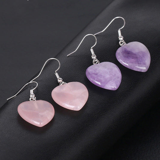 Pendientes Corazón Piedra Natural