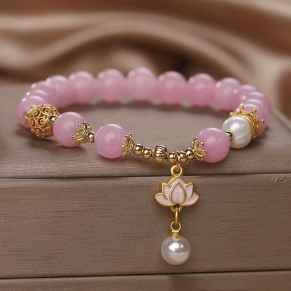 Pulsera de Cuarzo Rosa