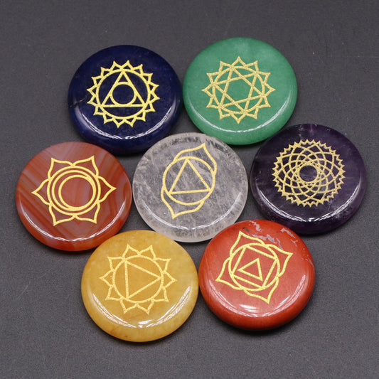 Set de Piedras Naturales de los Siete Chakras