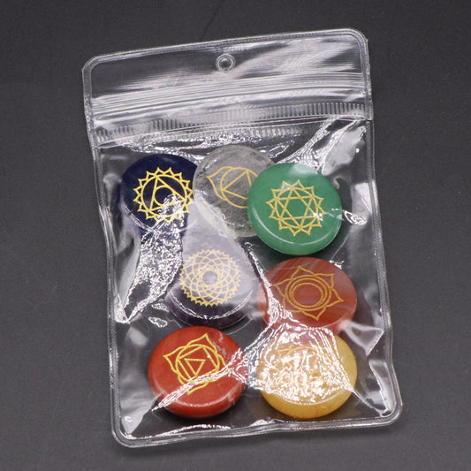 Set de Piedras Naturales de los Siete Chakras