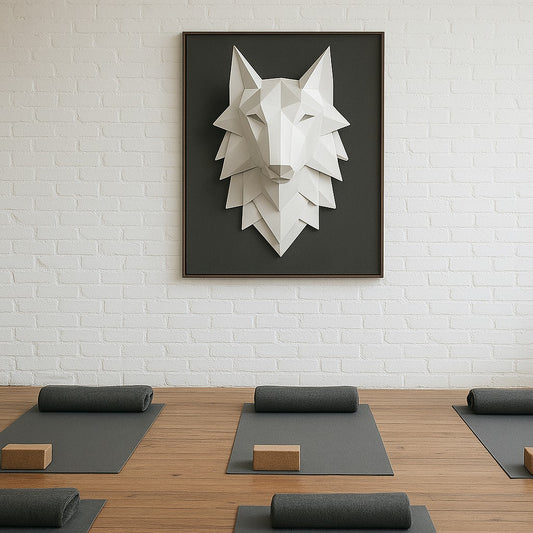 Tótem Loba – Escultura Cabeza de Lobo