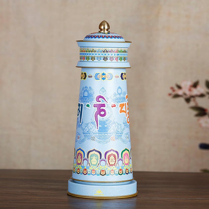 Rueda de Oración Tibetana Eléctrica