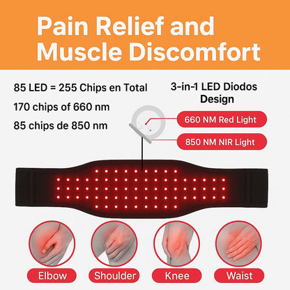 Cinturón Luz Roja | Fototerapia Pro-Recuperación